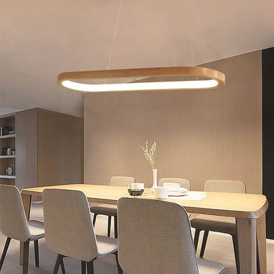 Delira Houten Ovale Hanglamp