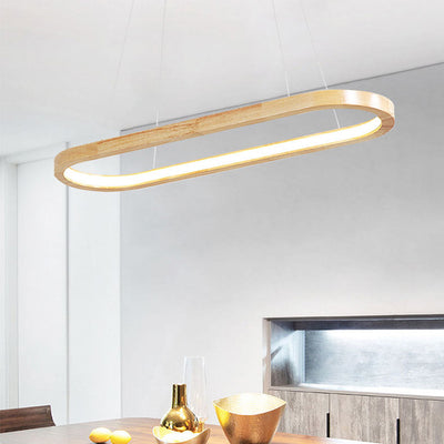 Delira Houten Ovale Hanglamp