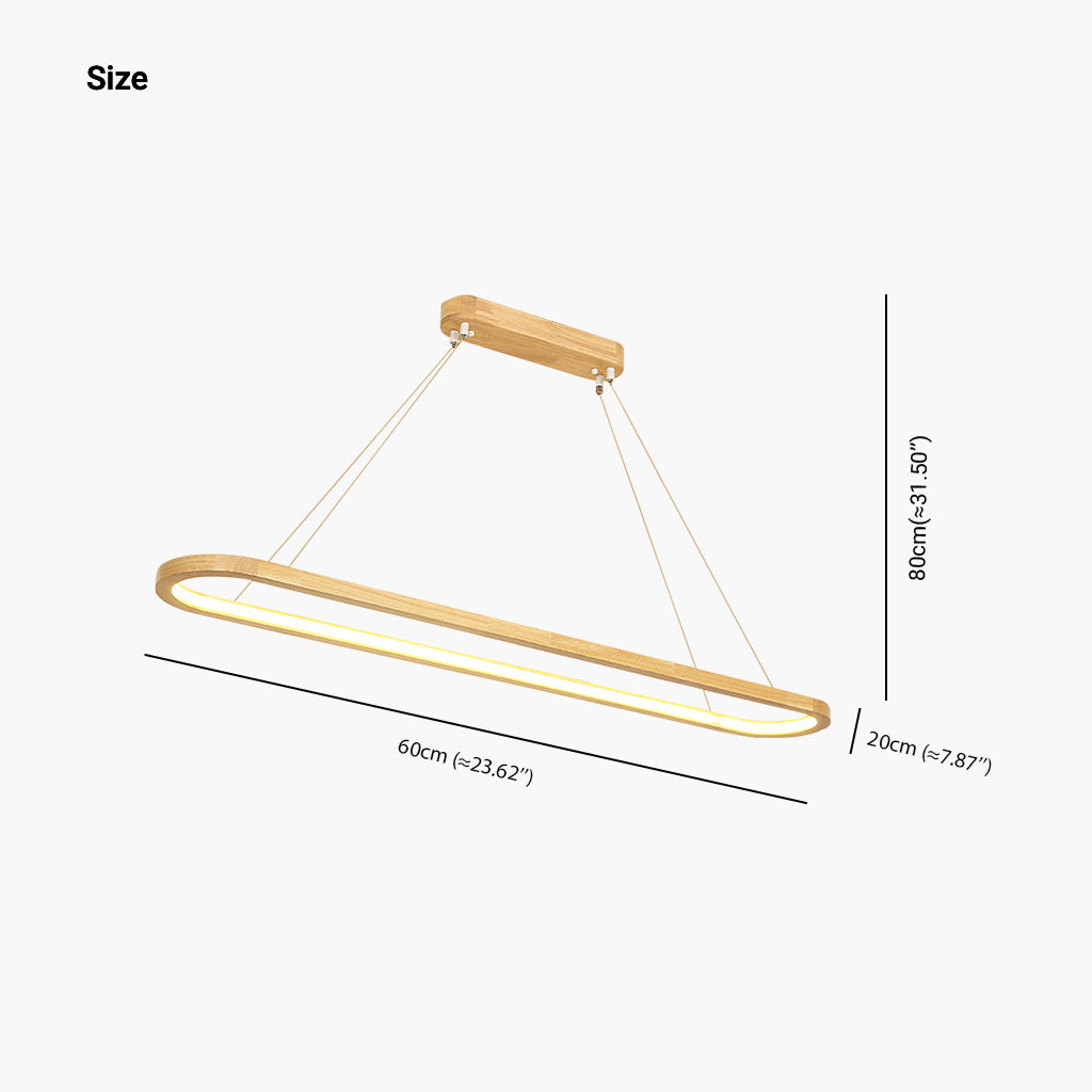 Delira Houten Ovale Hanglamp