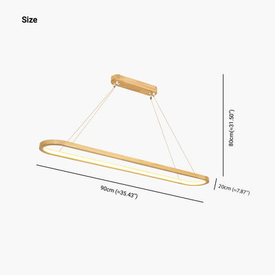 Delira Houten Ovale Hanglamp