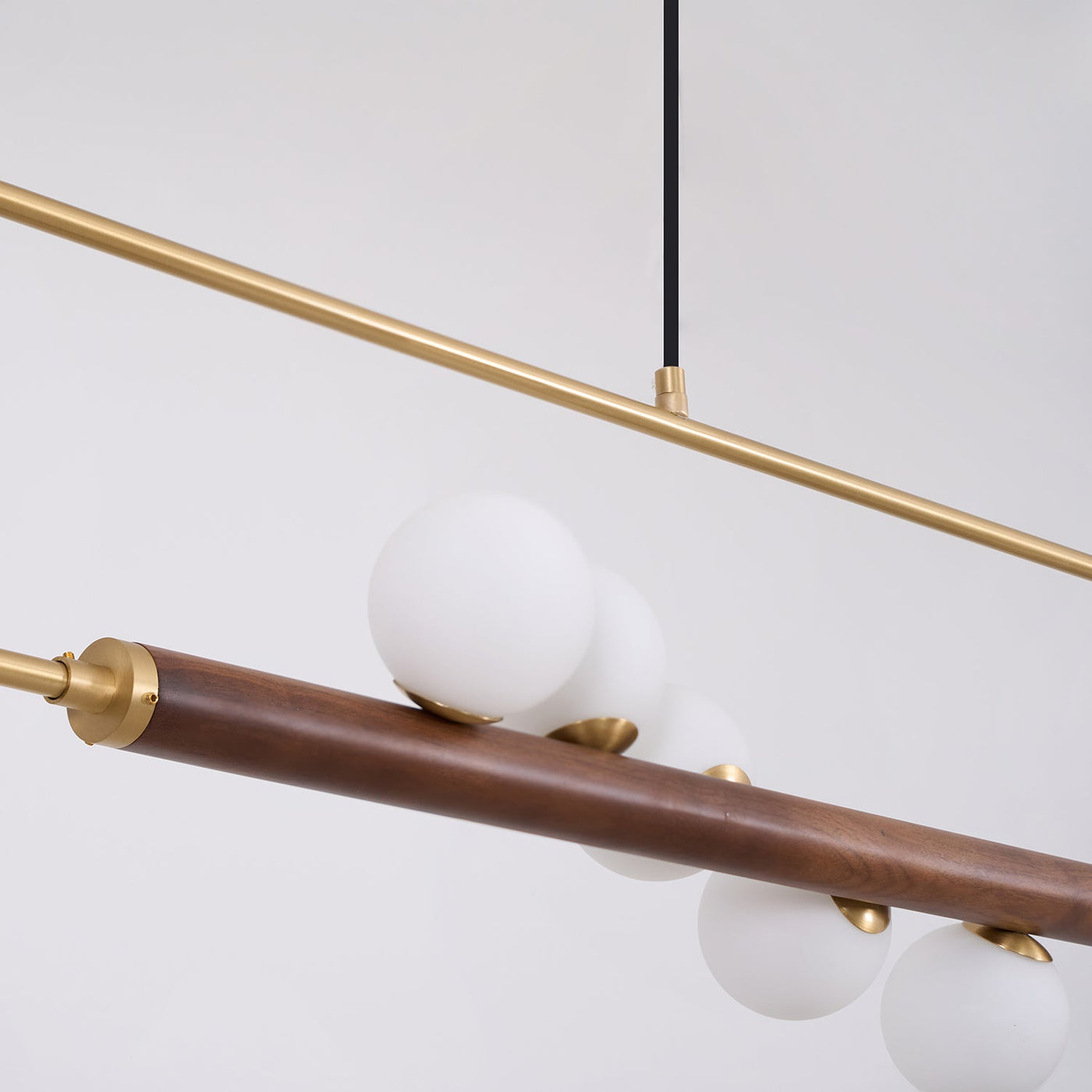 Delira Hanglamp Langwerpig Glas Messingkleur