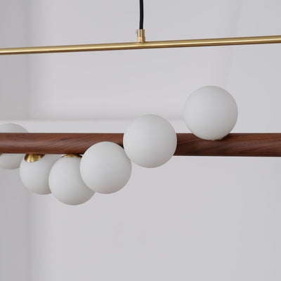 Delira Hanglamp Langwerpig Glas Messingkleur