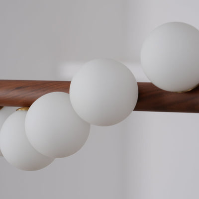 Delira Hanglamp Langwerpig Glas Messingkleur