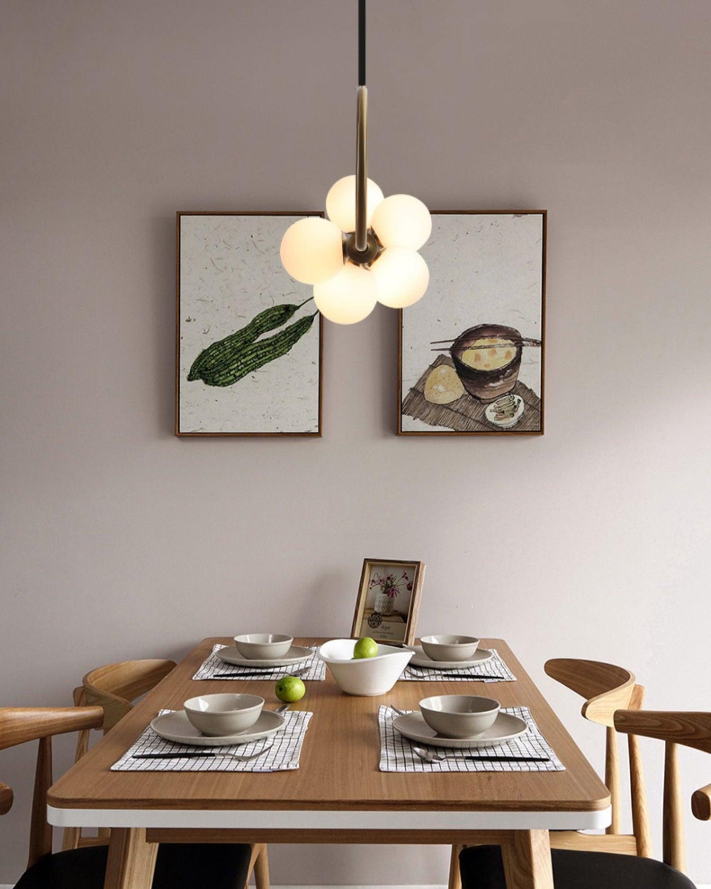 Delira Hanglamp Langwerpig Glas Messingkleur