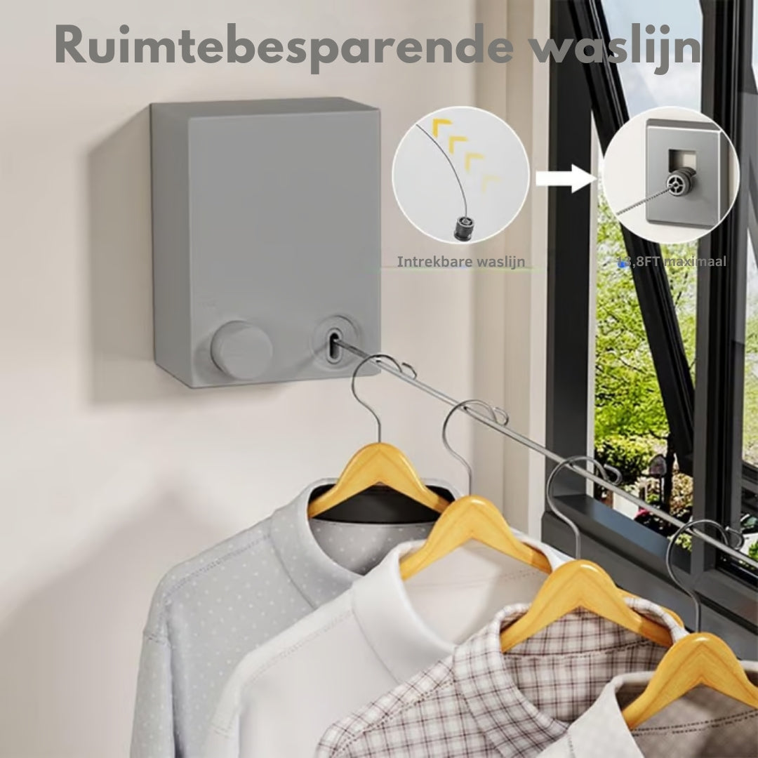 SpaceLine™ - De uitschuifbare waslijn voor maximale ruimte en gemak