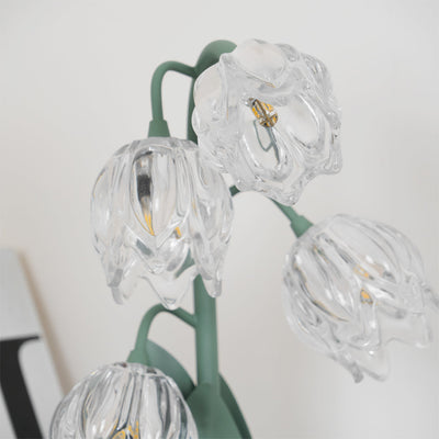 Delira Tafellamp Bloemvorm Glasgroen