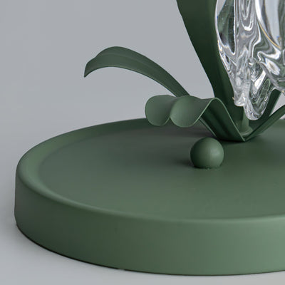 Delira Tafellamp Bloemvorm Glasgroen