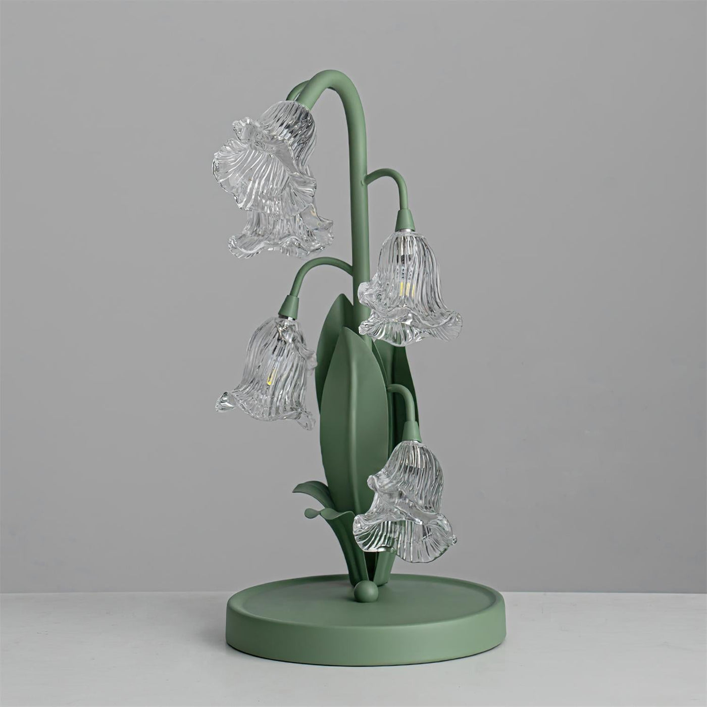 Delira Tafellamp Bloemvorm Glasgroen