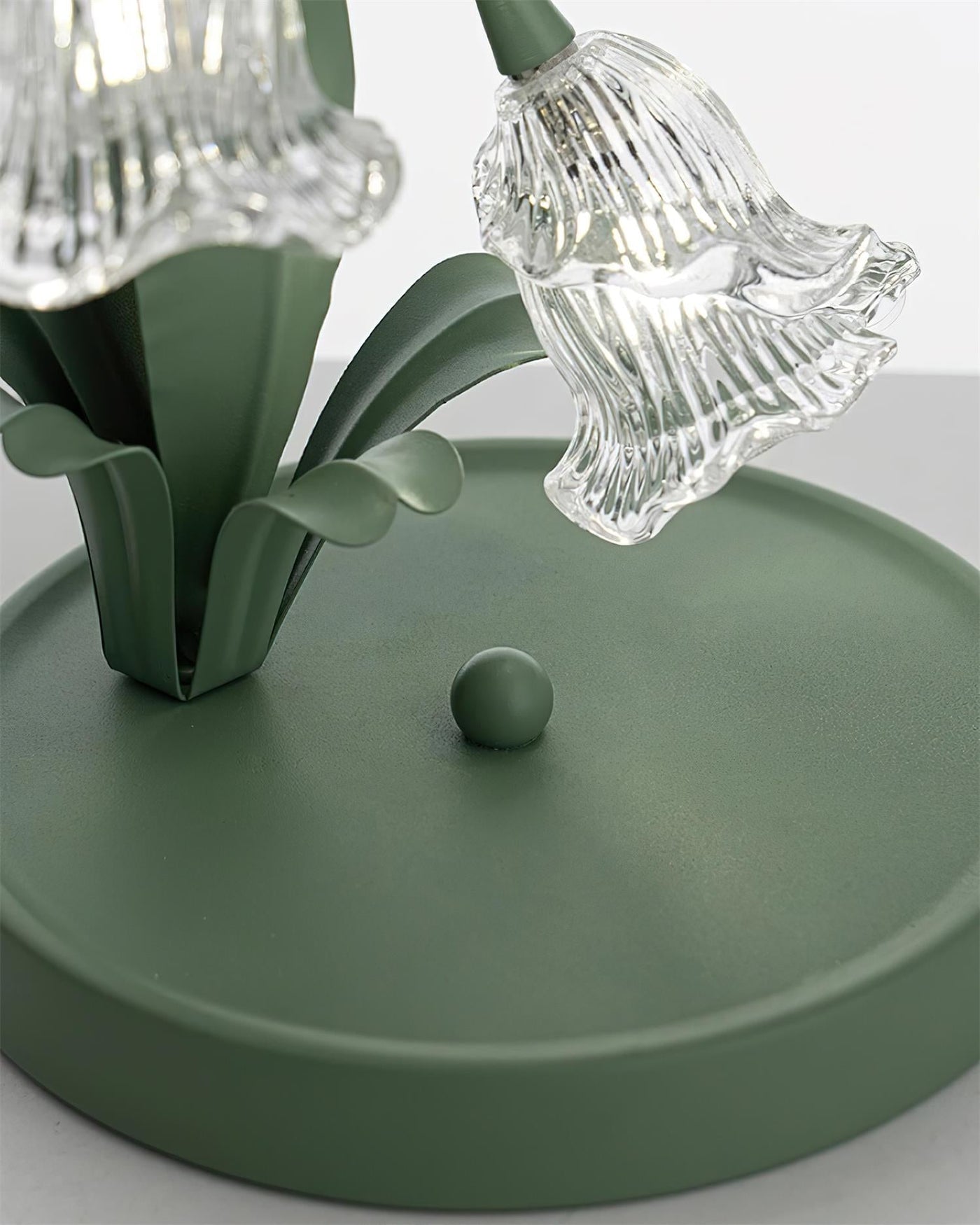 Delira Tafellamp Bloemvorm Glasgroen