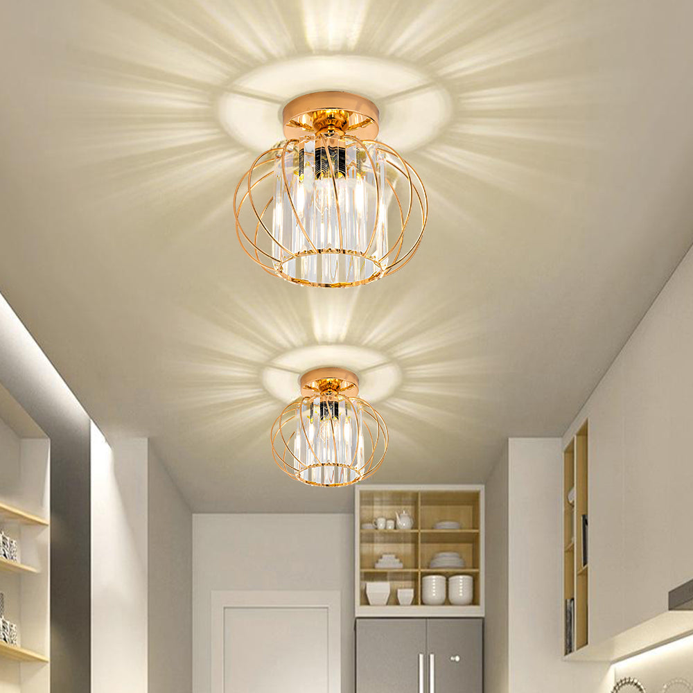 Delira Plafondlamp Glas Zwart Minimalistisch