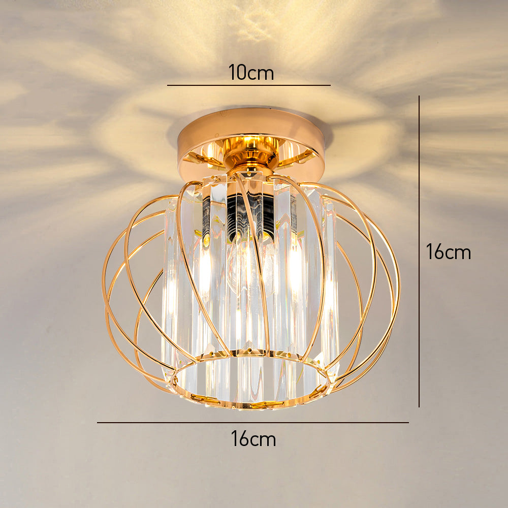 Delira Plafondlamp Glas Zwart Minimalistisch