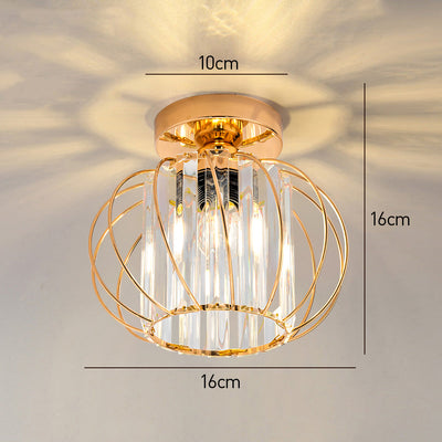 Delira Plafondlamp Glas Zwart Minimalistisch