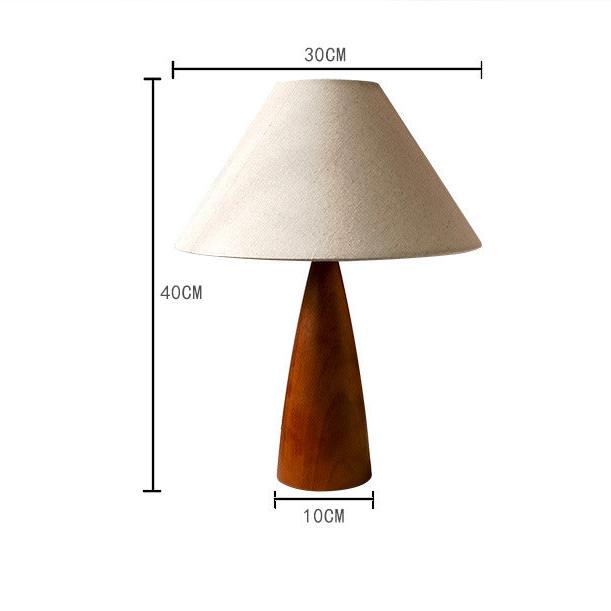 Delira Tafellamp Massief Hout Retro