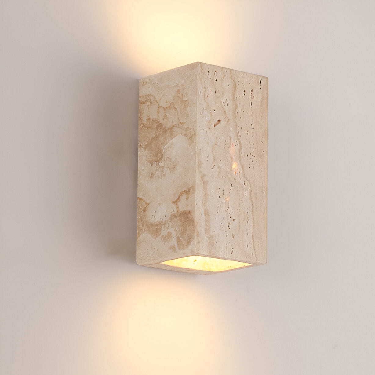 Delira Wandlamp Van Travertijnsteen
