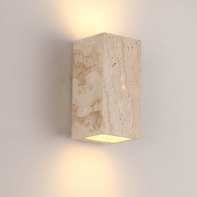 Delira Wandlamp Van Travertijnsteen