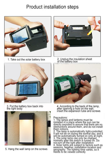 Delira Solar Wandlamp Industrieel Glaslook
