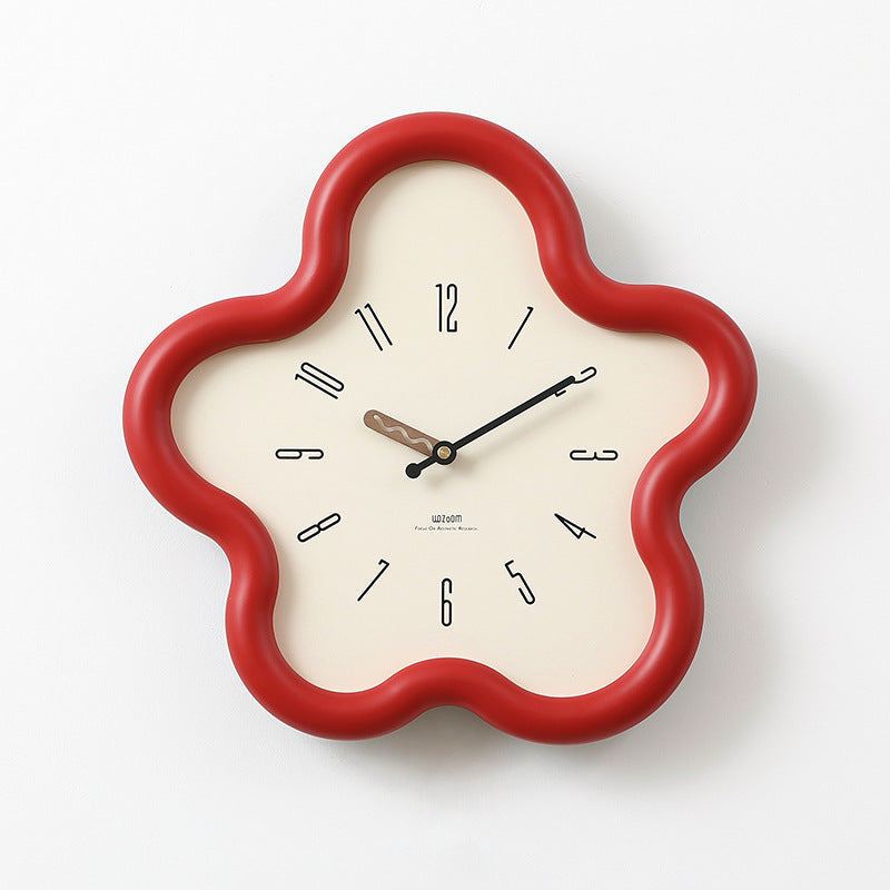 Delira Wandklok Met Bloemendetail