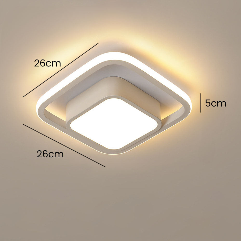 Delira Plafondlamp Minimalistisch Dubbele Ring