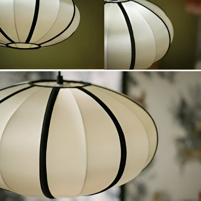 Delira Hanglamp Zijde Pompoenvorm