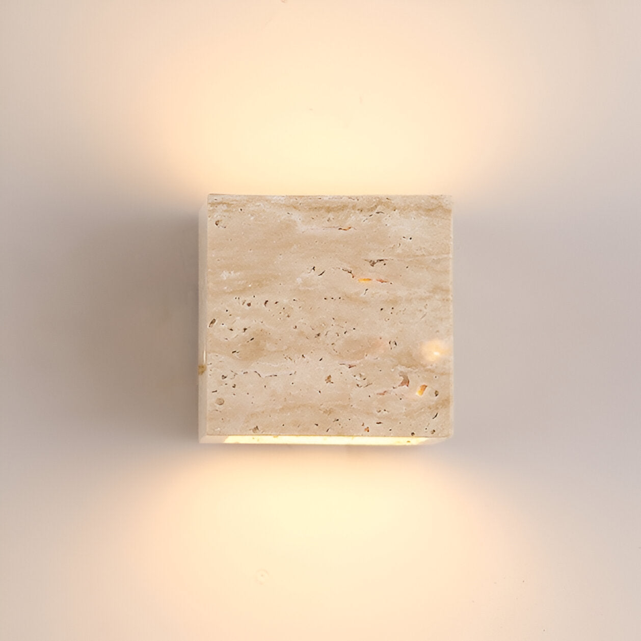 Delira Wandlamp Van Travertijnsteen