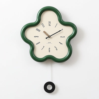 Delira Wandklok Met Bloemendetail