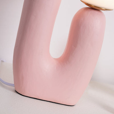Delira Tafellamp Sculpturaal Met Glazen Kap