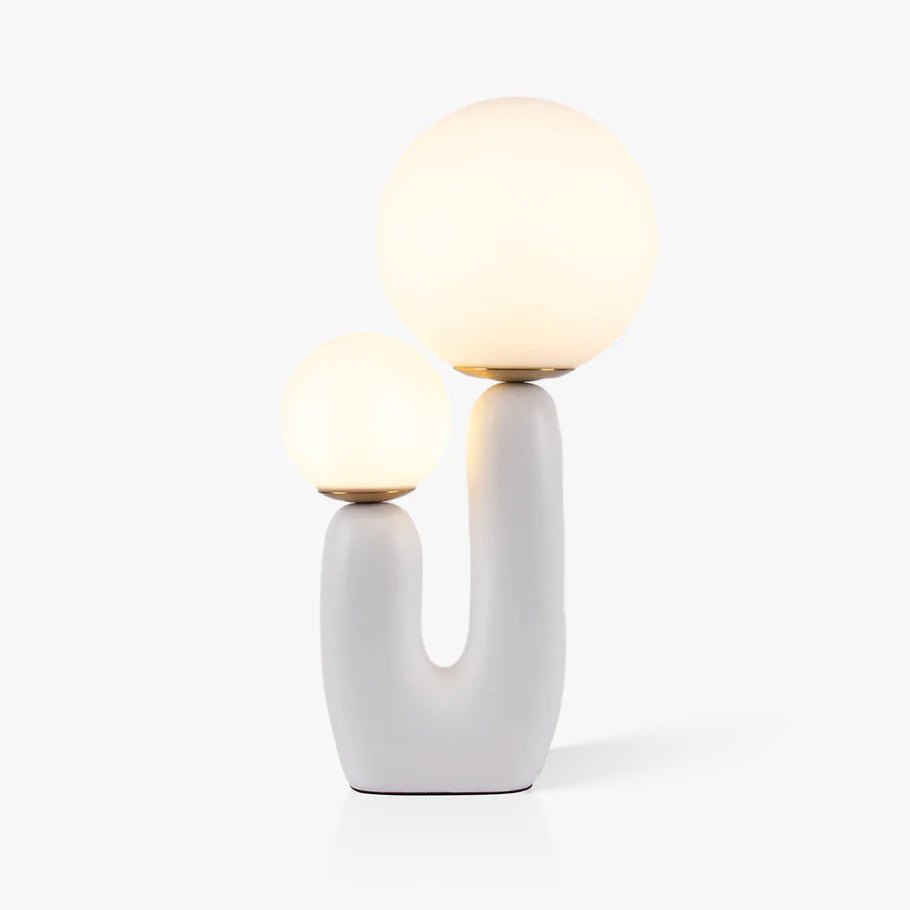 Delira Tafellamp Sculpturaal Met Glazen Kap