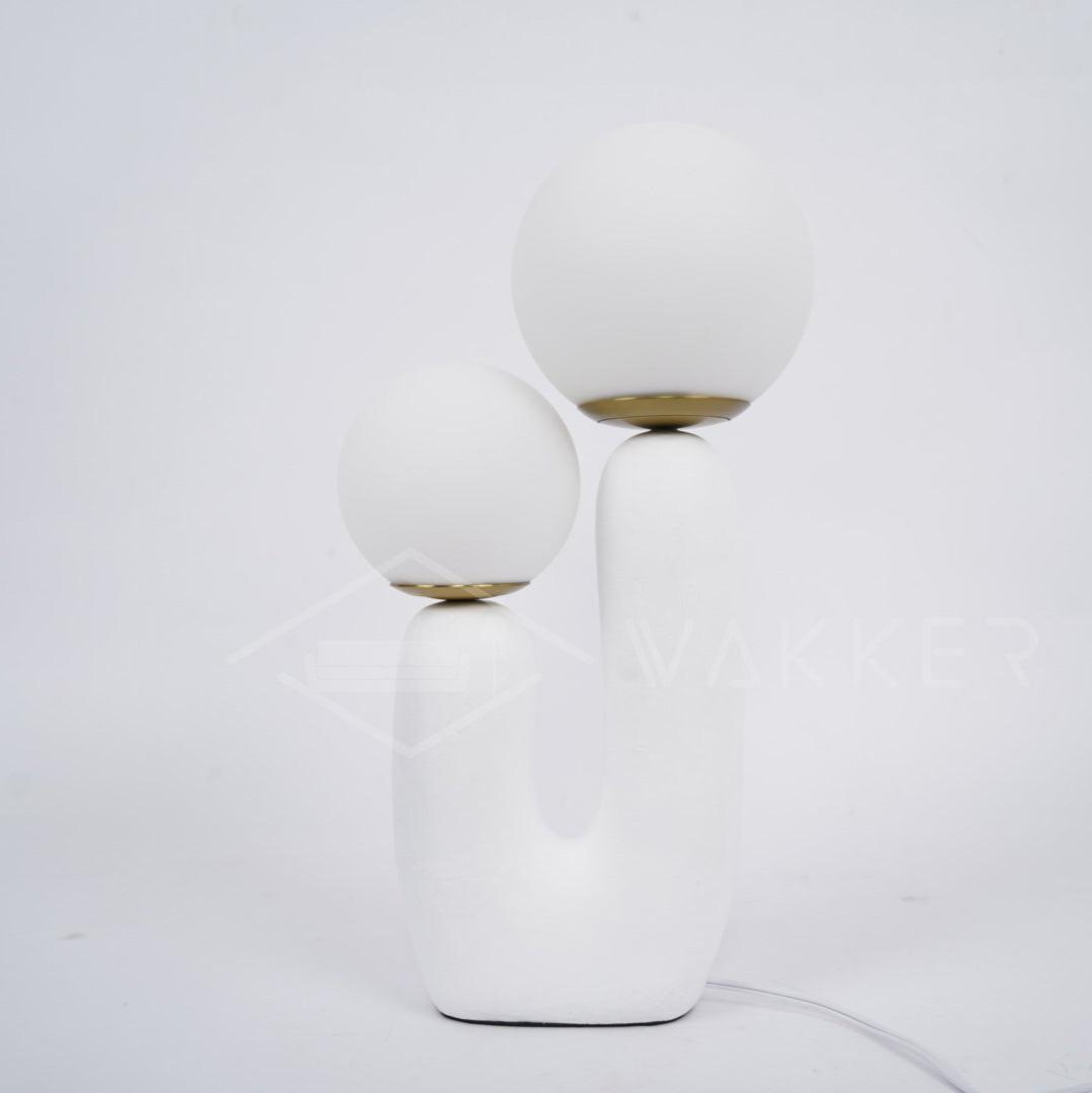 Delira Tafellamp Sculpturaal Met Glazen Kap