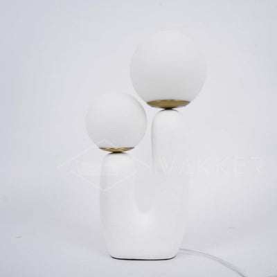 Delira Tafellamp Sculpturaal Met Glazen Kap
