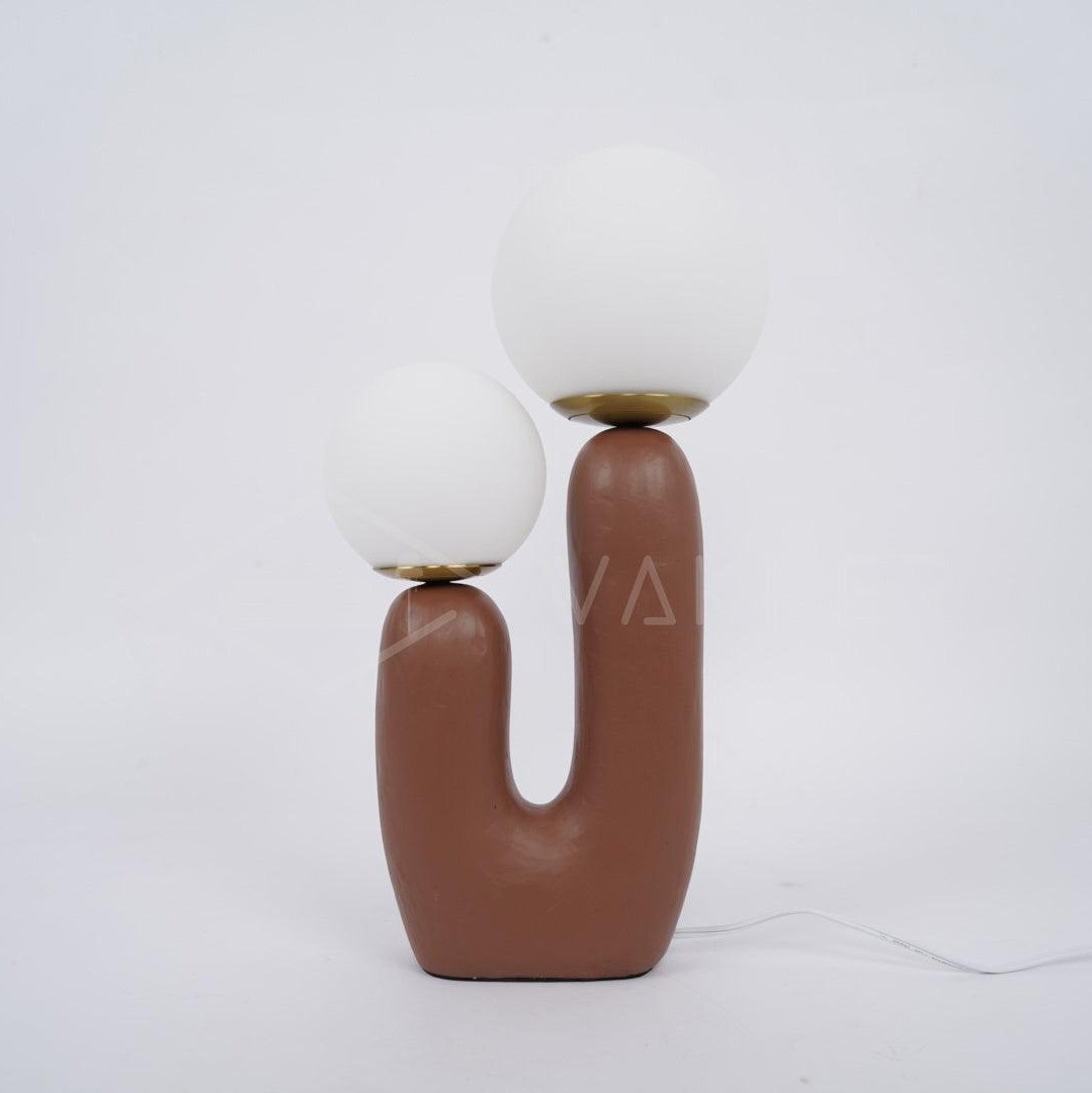 Delira Tafellamp Sculpturaal Met Glazen Kap