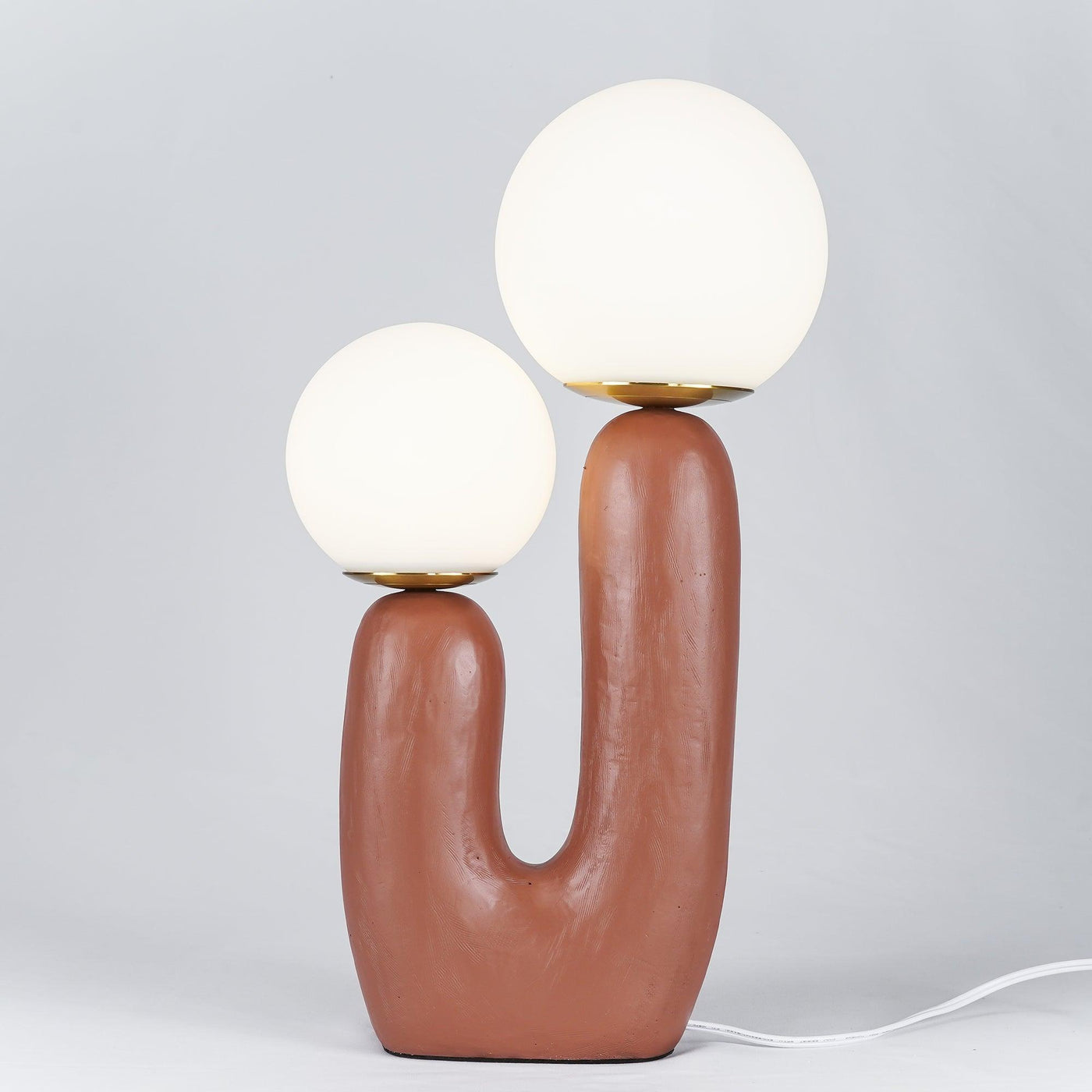 Delira Tafellamp Sculpturaal Met Glazen Kap