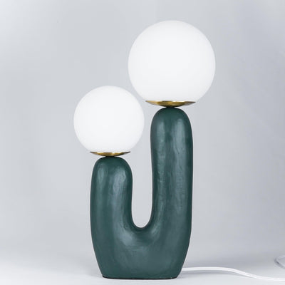 Delira Tafellamp Sculpturaal Met Glazen Kap
