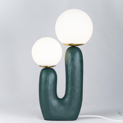 Delira Tafellamp Sculpturaal Met Glazen Kap