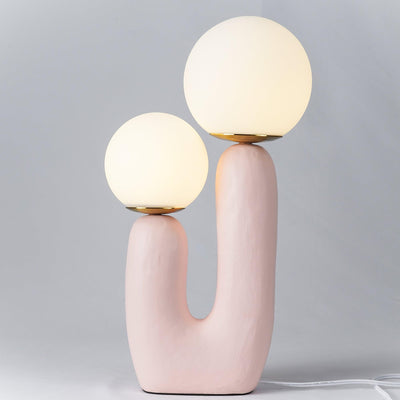 Delira Tafellamp Sculpturaal Met Glazen Kap