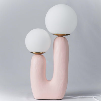 Delira Tafellamp Sculpturaal Met Glazen Kap