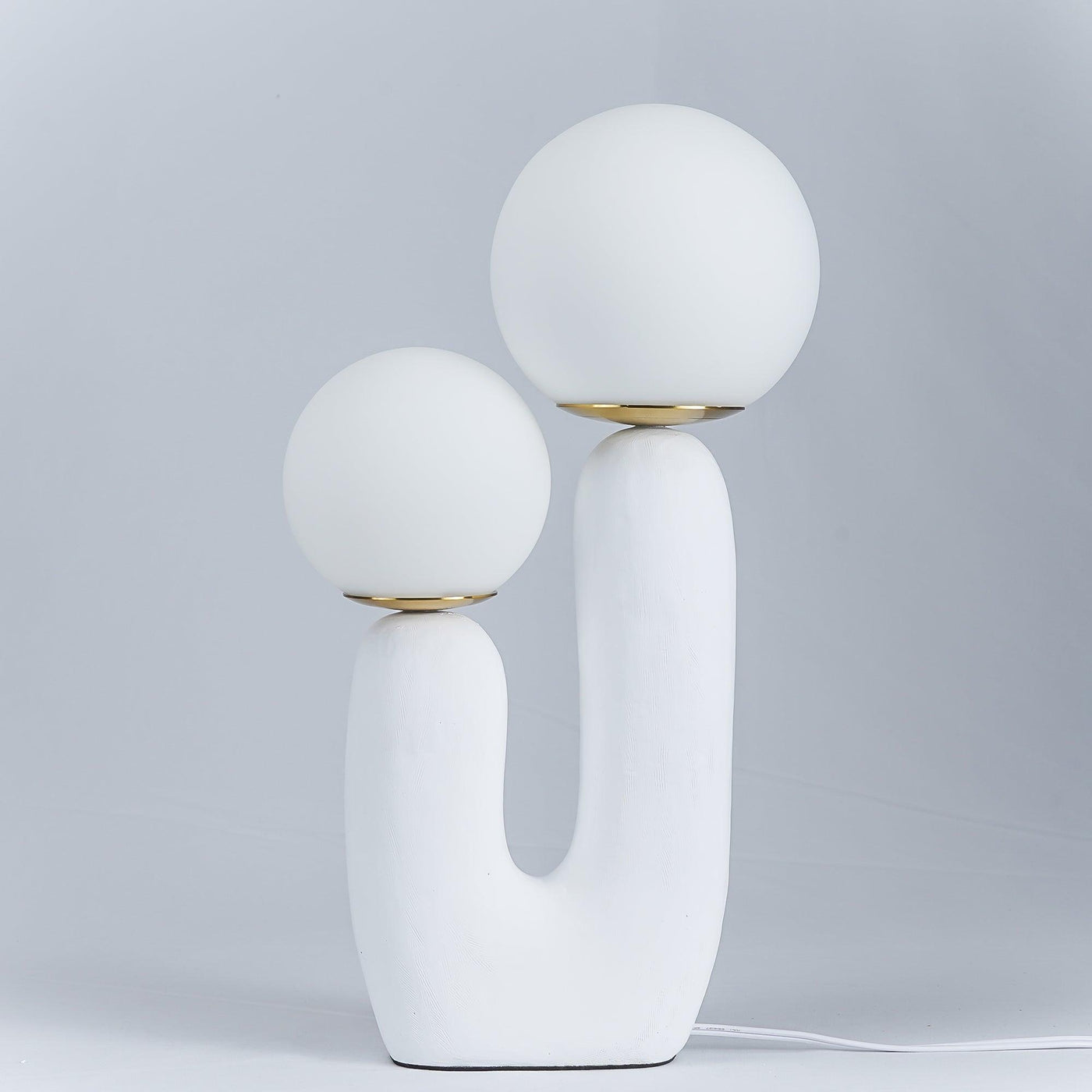 Delira Tafellamp Sculpturaal Met Glazen Kap