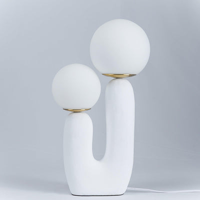 Delira Tafellamp Sculpturaal Met Glazen Kap