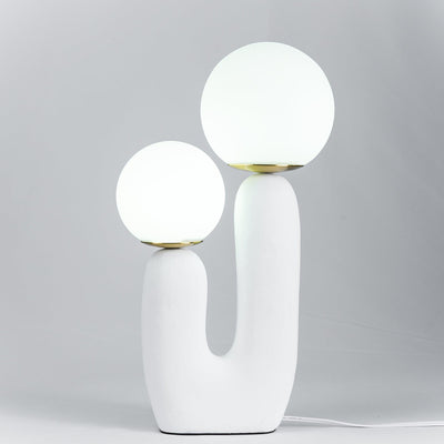 Delira Tafellamp Sculpturaal Met Glazen Kap