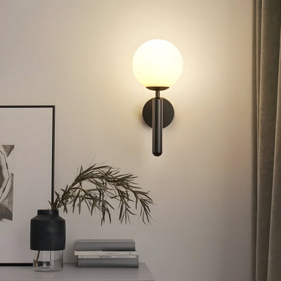Delira Wandlamp Glazen Bol Koper Design