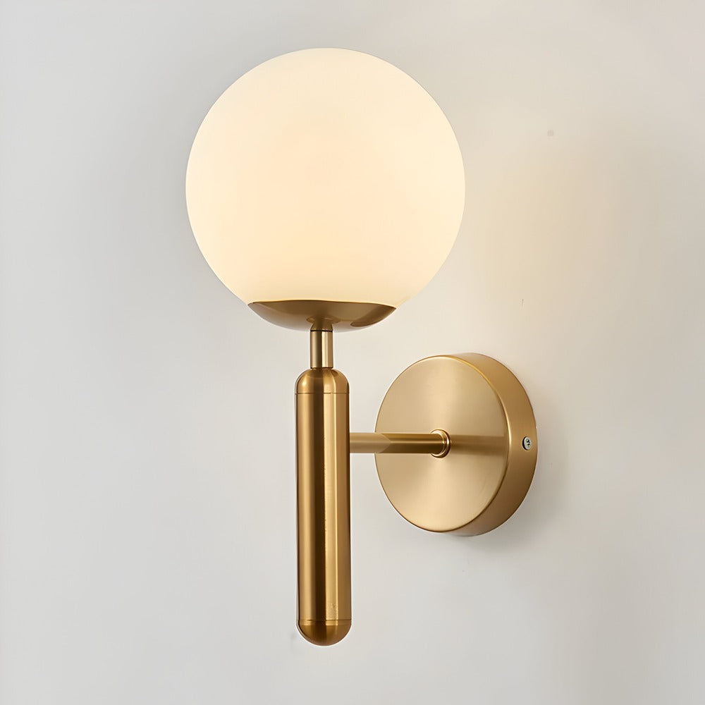Delira Wandlamp Glazen Bol Koper Design