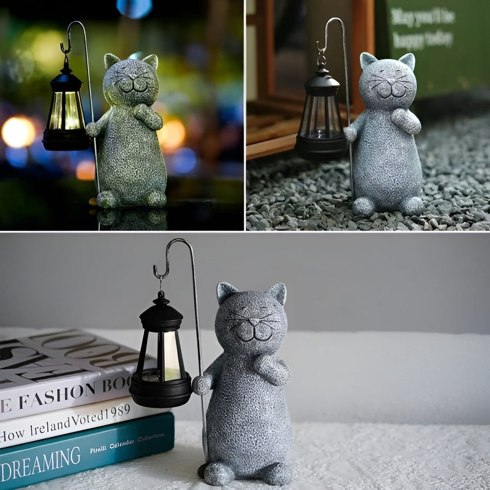 Delira Solar Kattenbeeld Buitenlamp Decoratie