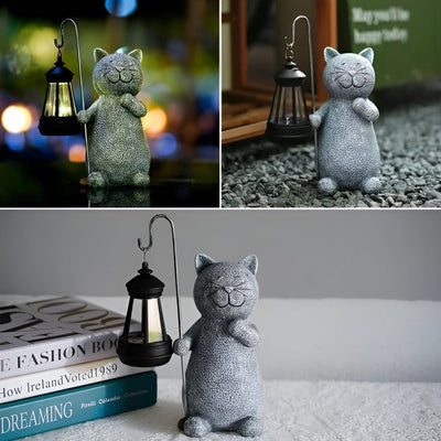 Delira Solar Kattenbeeld Buitenlamp Decoratie