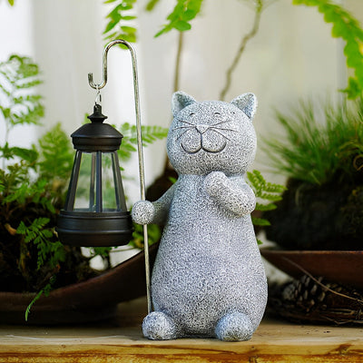 Delira Solar Kattenbeeld Buitenlamp Decoratie
