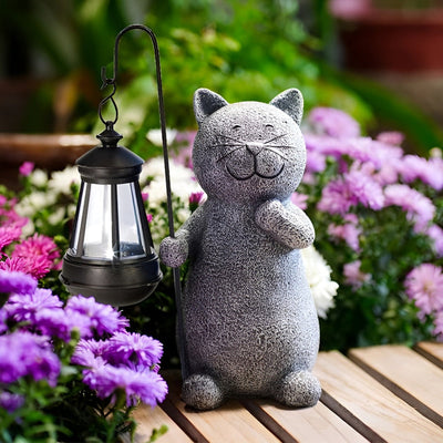 Delira Solar Kattenbeeld Buitenlamp Decoratie