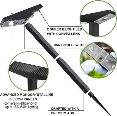 Delira T-vormige Solar Tuinlampen Set Buiten