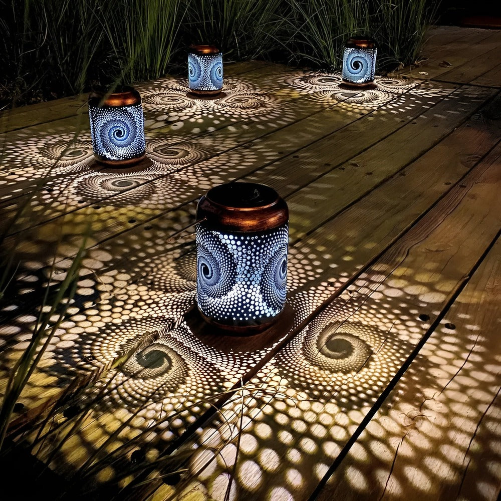 Delira Solar Projectielamp Spiraal Design Buiten