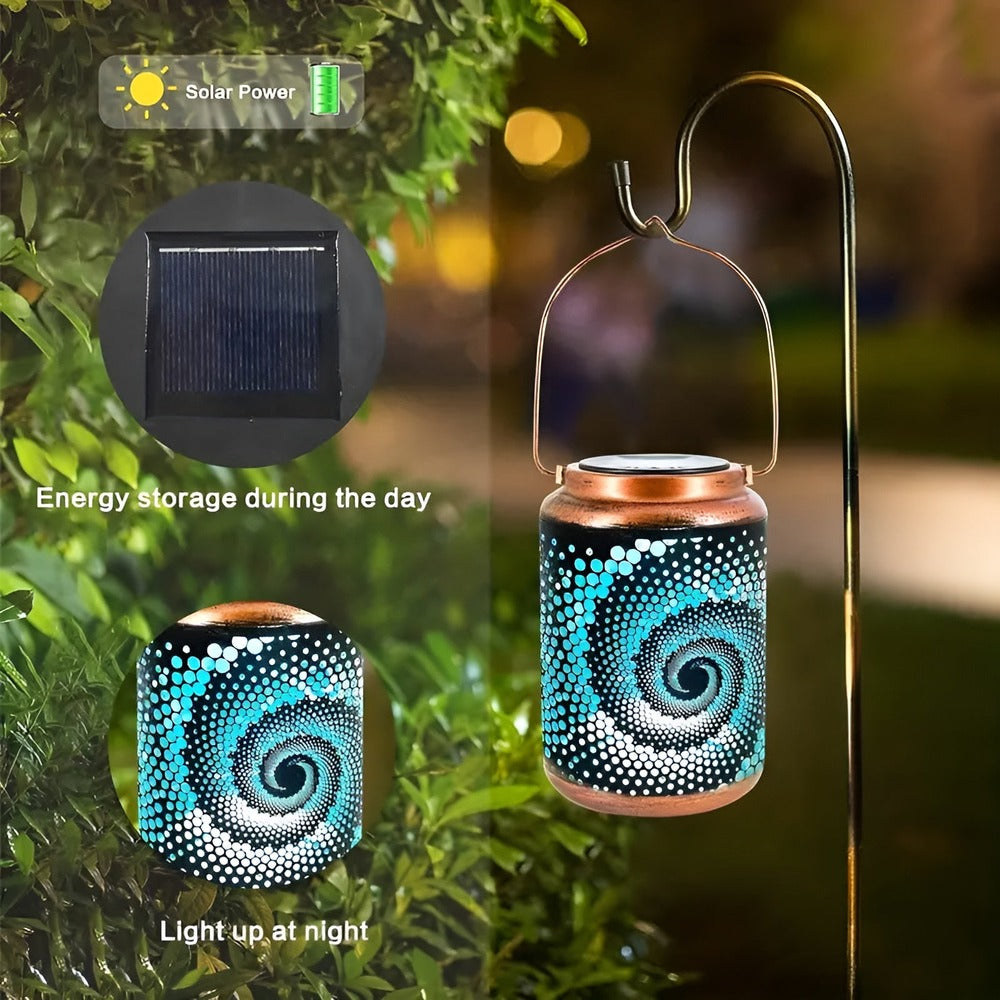 Delira Solar Projectielamp Spiraal Design Buiten