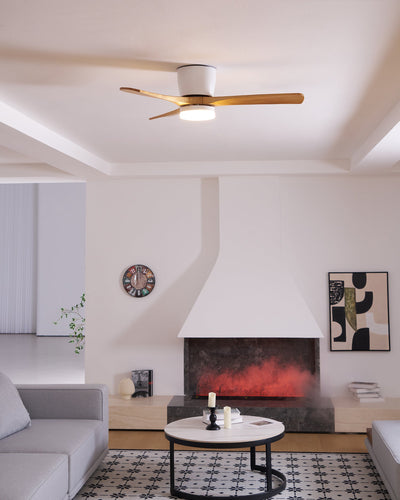 Delira Plafondventilator Licht Houtdesign Stil