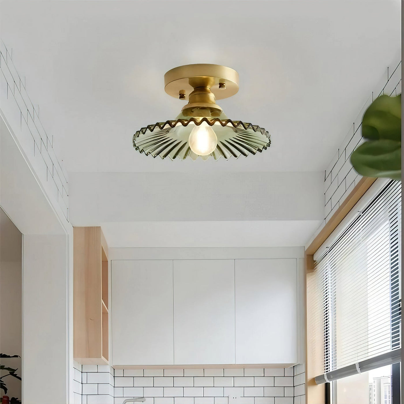 Delira Plafondlamp Met Glazen Kap