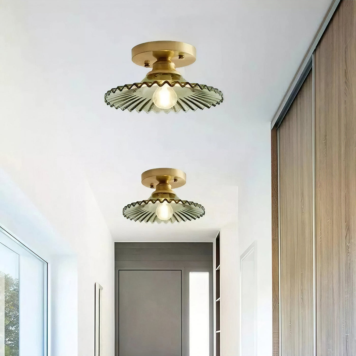 Delira Plafondlamp Met Glazen Kap